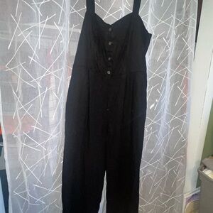 Black Linen Jumpsuit
